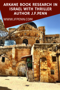 ARKANE Book Research In Israel With Thriller Author J.F.Penn