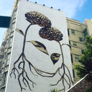 San Francisco Street Art Golden Brains